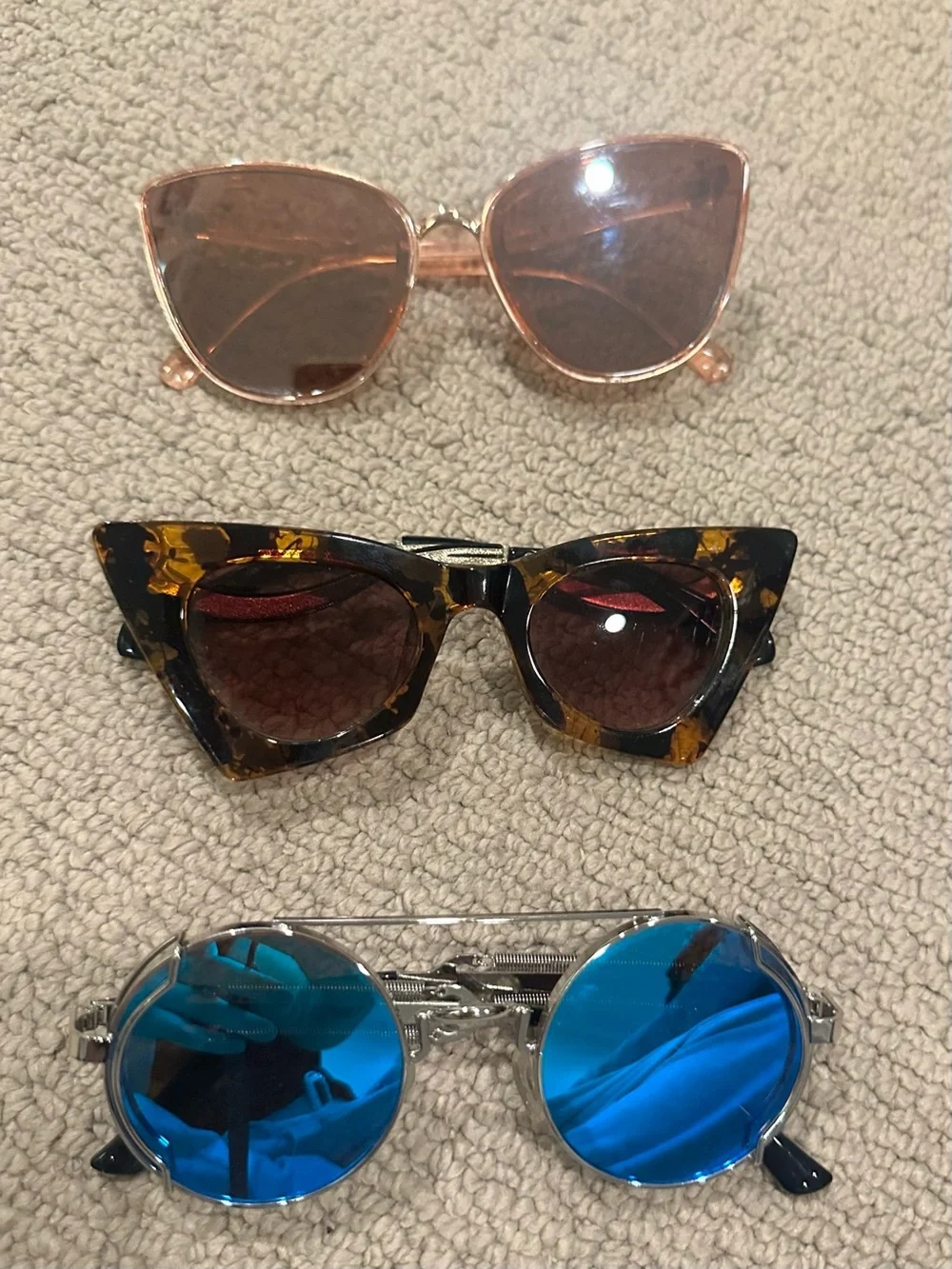 Bundle of three pair of sunglasses